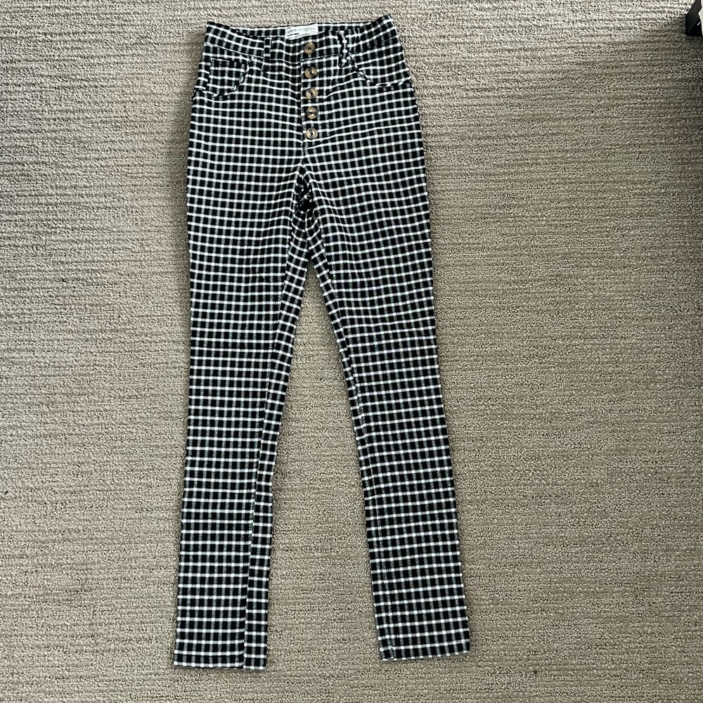 Urban outfitters plaid straight leg pants